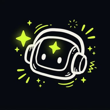 Doodle robot head with lime sparkle — generative engine optimization