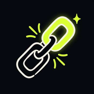 Doodle chain links with one lime link — link building