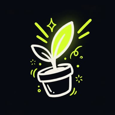 Doodle of a sprouting seedling with a lime leaf — new businesses
