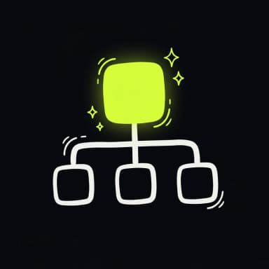 Doodle sitemap tree with a lime root — structure search engines love